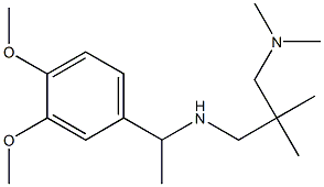 [1-(3,4-dimethoxyphenyl)ethyl]({2-[(dimethylamino)methyl]-2-methylpropyl})amine 结构式