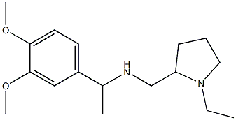[1-(3,4-dimethoxyphenyl)ethyl][(1-ethylpyrrolidin-2-yl)methyl]amine,,结构式
