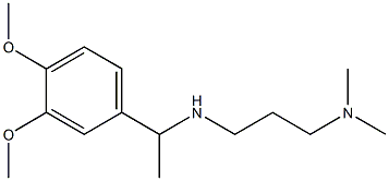 [1-(3,4-dimethoxyphenyl)ethyl][3-(dimethylamino)propyl]amine 结构式