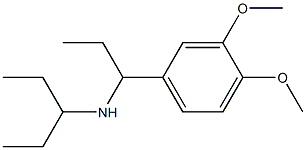 [1-(3,4-dimethoxyphenyl)propyl](pentan-3-yl)amine Struktur