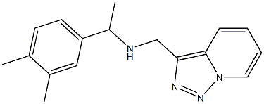 [1-(3,4-dimethylphenyl)ethyl]({[1,2,4]triazolo[3,4-a]pyridin-3-ylmethyl})amine,,结构式