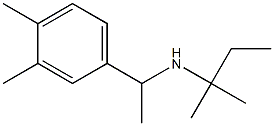 [1-(3,4-dimethylphenyl)ethyl](2-methylbutan-2-yl)amine 化学構造式
