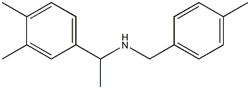 [1-(3,4-dimethylphenyl)ethyl][(4-methylphenyl)methyl]amine 结构式