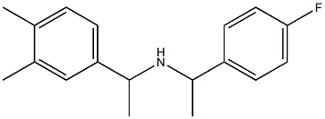 [1-(3,4-dimethylphenyl)ethyl][1-(4-fluorophenyl)ethyl]amine 结构式