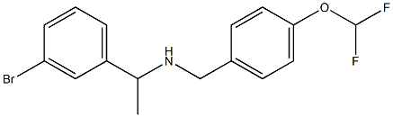 [1-(3-bromophenyl)ethyl]({[4-(difluoromethoxy)phenyl]methyl})amine