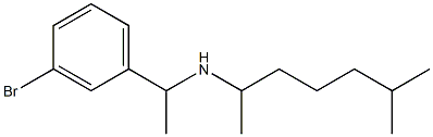 [1-(3-bromophenyl)ethyl](6-methylheptan-2-yl)amine,,结构式