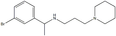 [1-(3-bromophenyl)ethyl][3-(piperidin-1-yl)propyl]amine