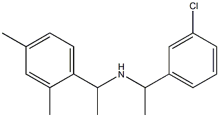 [1-(3-chlorophenyl)ethyl][1-(2,4-dimethylphenyl)ethyl]amine Structure