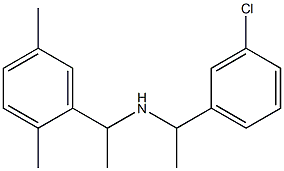[1-(3-chlorophenyl)ethyl][1-(2,5-dimethylphenyl)ethyl]amine Structure