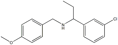 [1-(3-chlorophenyl)propyl][(4-methoxyphenyl)methyl]amine|