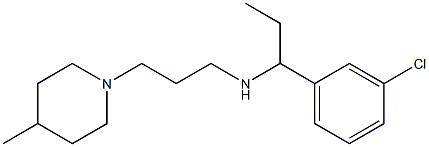 [1-(3-chlorophenyl)propyl][3-(4-methylpiperidin-1-yl)propyl]amine