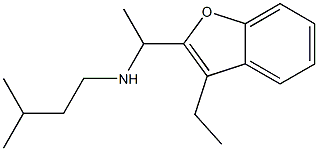 [1-(3-ethyl-1-benzofuran-2-yl)ethyl](3-methylbutyl)amine Structure