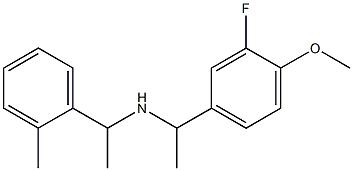 [1-(3-fluoro-4-methoxyphenyl)ethyl][1-(2-methylphenyl)ethyl]amine Structure