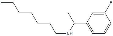 [1-(3-fluorophenyl)ethyl](heptyl)amine 化学構造式