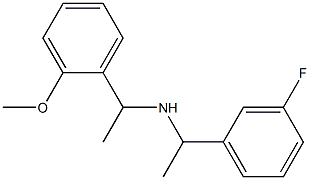 [1-(3-fluorophenyl)ethyl][1-(2-methoxyphenyl)ethyl]amine Struktur