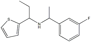 [1-(3-fluorophenyl)ethyl][1-(thiophen-2-yl)propyl]amine Structure