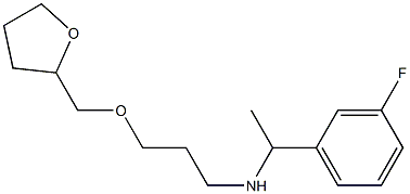 [1-(3-fluorophenyl)ethyl][3-(oxolan-2-ylmethoxy)propyl]amine,,结构式