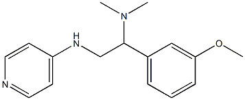 [1-(3-methoxyphenyl)-2-(pyridin-4-ylamino)ethyl]dimethylamine,,结构式