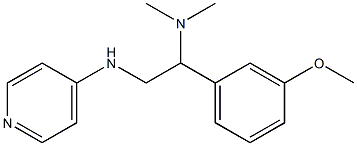 [1-(3-methoxyphenyl)-2-(pyridin-4-ylamino)ethyl]dimethylamine 结构式