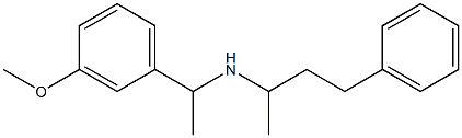 [1-(3-methoxyphenyl)ethyl](4-phenylbutan-2-yl)amine Struktur