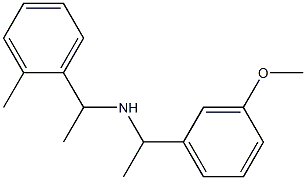 [1-(3-methoxyphenyl)ethyl][1-(2-methylphenyl)ethyl]amine Struktur