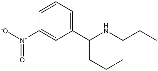 [1-(3-nitrophenyl)butyl](propyl)amine Struktur