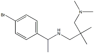 [1-(4-bromophenyl)ethyl]({2-[(dimethylamino)methyl]-2-methylpropyl})amine Struktur