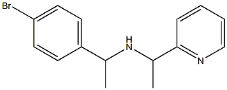 [1-(4-bromophenyl)ethyl][1-(pyridin-2-yl)ethyl]amine 化学構造式