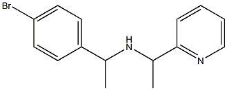 [1-(4-bromophenyl)ethyl][1-(pyridin-2-yl)ethyl]amine,,结构式