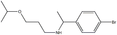 [1-(4-bromophenyl)ethyl][3-(propan-2-yloxy)propyl]amine Structure