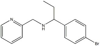 [1-(4-bromophenyl)propyl](pyridin-2-ylmethyl)amine Structure