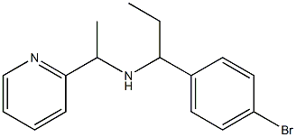 [1-(4-bromophenyl)propyl][1-(pyridin-2-yl)ethyl]amine 化学構造式
