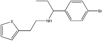 [1-(4-bromophenyl)propyl][2-(thiophen-2-yl)ethyl]amine