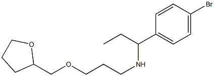 [1-(4-bromophenyl)propyl][3-(oxolan-2-ylmethoxy)propyl]amine Structure