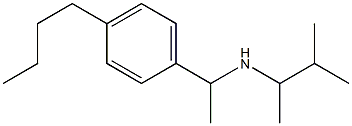 [1-(4-butylphenyl)ethyl](3-methylbutan-2-yl)amine Structure