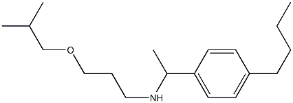 [1-(4-butylphenyl)ethyl][3-(2-methylpropoxy)propyl]amine 化学構造式