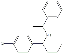 [1-(4-chlorophenyl)butyl](1-phenylethyl)amine,,结构式