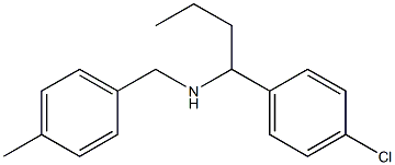 [1-(4-chlorophenyl)butyl][(4-methylphenyl)methyl]amine Structure
