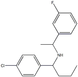 [1-(4-chlorophenyl)butyl][1-(3-fluorophenyl)ethyl]amine Structure
