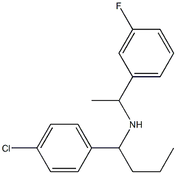 [1-(4-chlorophenyl)butyl][1-(3-fluorophenyl)ethyl]amine 化学構造式