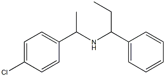 [1-(4-chlorophenyl)ethyl](1-phenylpropyl)amine 化学構造式