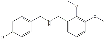 [1-(4-chlorophenyl)ethyl][(2,3-dimethoxyphenyl)methyl]amine 化学構造式