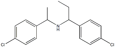 [1-(4-chlorophenyl)ethyl][1-(4-chlorophenyl)propyl]amine Structure