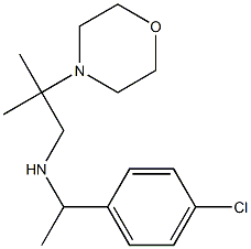 [1-(4-chlorophenyl)ethyl][2-methyl-2-(morpholin-4-yl)propyl]amine