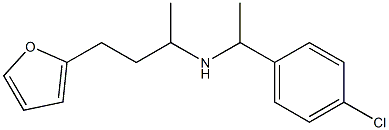 [1-(4-chlorophenyl)ethyl][4-(furan-2-yl)butan-2-yl]amine 化学構造式