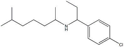 [1-(4-chlorophenyl)propyl](6-methylheptan-2-yl)amine Structure