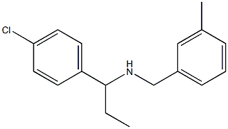 [1-(4-chlorophenyl)propyl][(3-methylphenyl)methyl]amine|