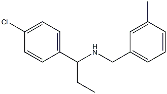 [1-(4-chlorophenyl)propyl][(3-methylphenyl)methyl]amine,,结构式