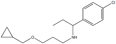 [1-(4-chlorophenyl)propyl][3-(cyclopropylmethoxy)propyl]amine Structure