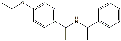 [1-(4-ethoxyphenyl)ethyl](1-phenylethyl)amine 结构式